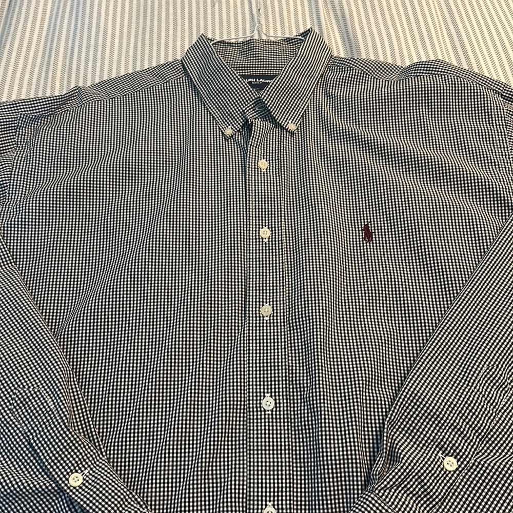 Mens Polo Golf Ralph Lauren XXL Tilden 100% Cotton Dress shirt Like New 2XL